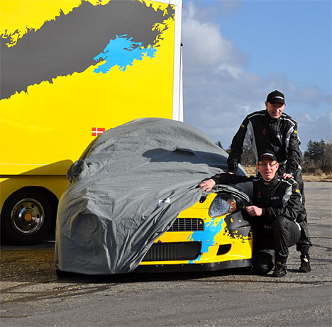Endnu kan Klaus Hammer og Finn Thomsen ikke løfte hele sløret for deres rallybil, men designet bliver et af de mest opsigtsvækkende i dansk rally